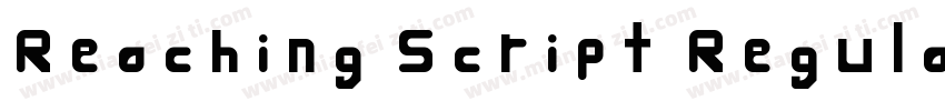Reaching Script Regular字体转换